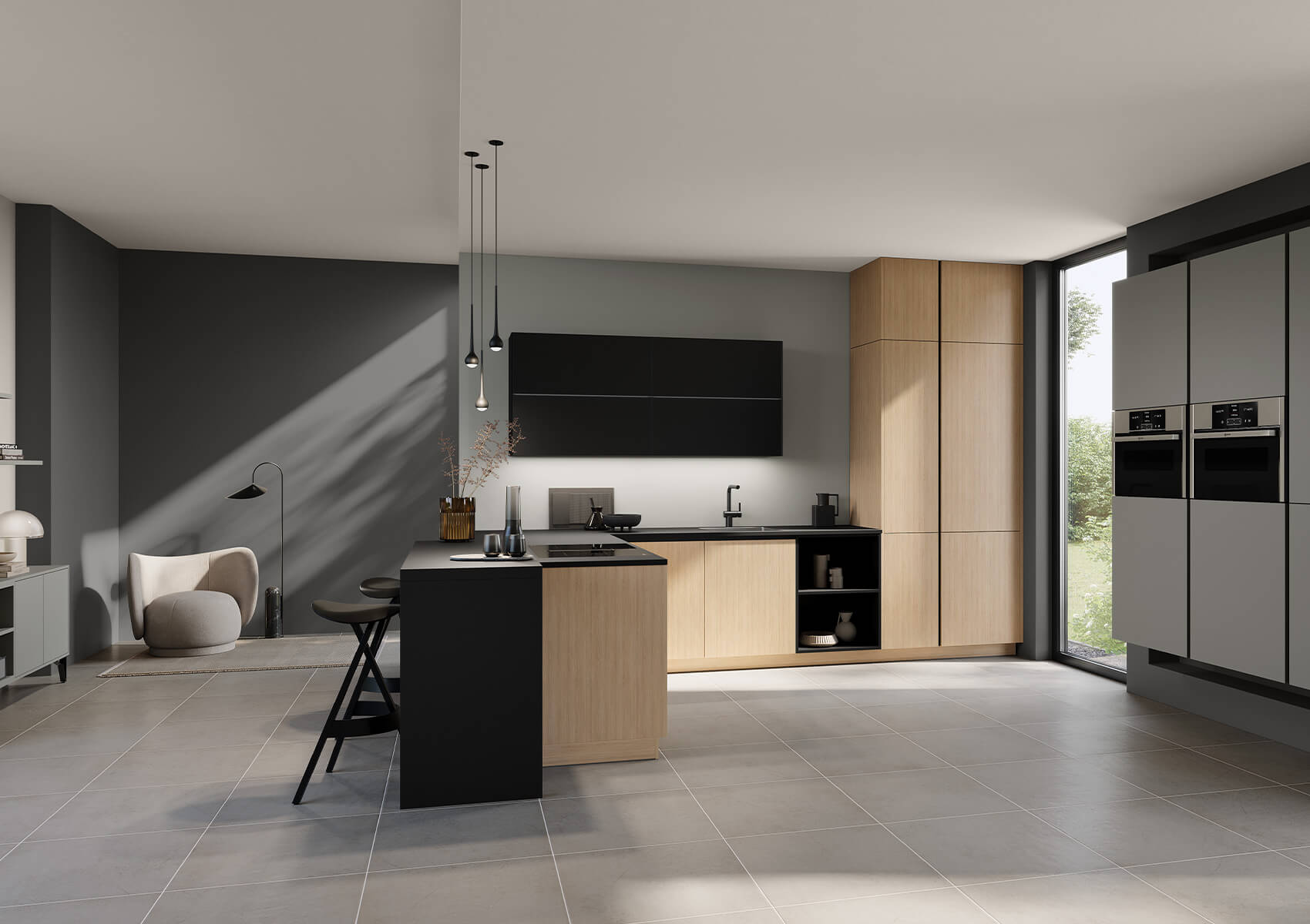 Haecker-Design-L-Kueche-Feineiche-natur-Greige